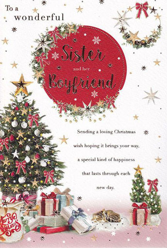Picture of SISTER & BOYFRIEND CHRISTMAS CARD